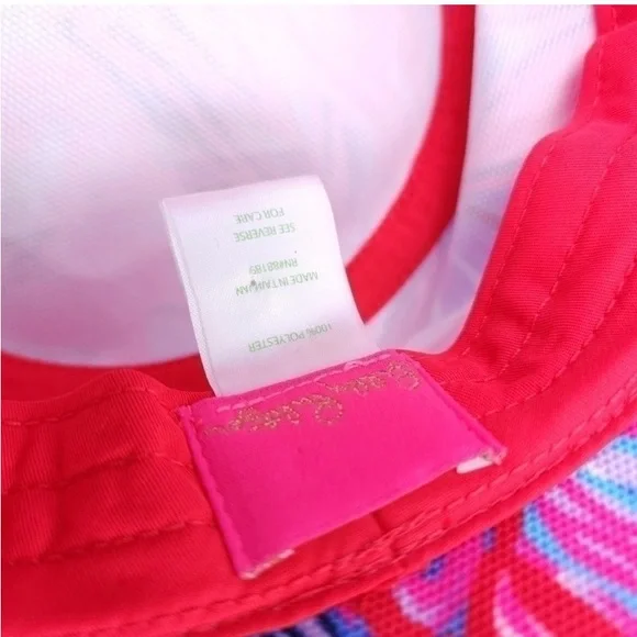 Ruby Red Wild Times Pink Red Blue Sun Hat One Size. Worn once. - Picture 5 of 5